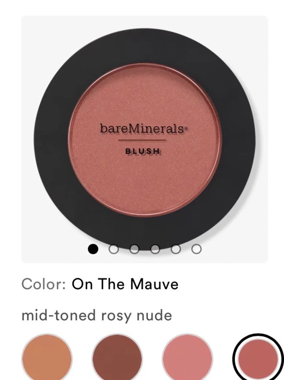 bareMinerals Gen Nude Powder Blush — Rich Mauve-Rose